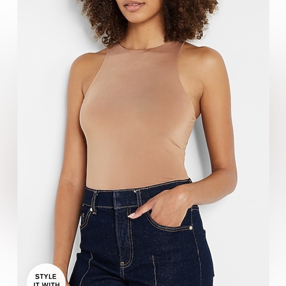 Express Body Contour Compression High Neck Bodysuit